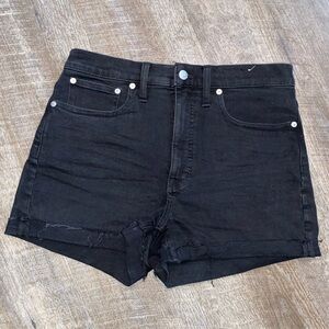 Madewell high rise denim shorts